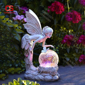 Đèn Tiên Hoa Đứng Cả Cầu Pha Phê Năng Lượng Mặt Trời Trang Trí Quà Tặng Ý Nghĩa