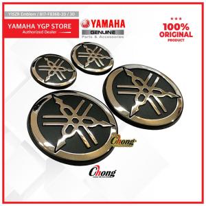 Yamaha Y15ZR Ysuku V1/V2 Emblem Tuning Fork Mark 3D / Side Cover Logo Kepuk Silver (1Set) B17-F836B- 30 & B17-F836B-20 100% Original HLY!