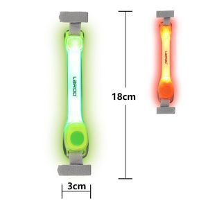 HamshMoc Đèn LED Cho Chó Kẹp Thẻ Thú Cưng Chó Không Thấm Nước Để Đi Dạo Ban Đêm Phát Sáng Khả Năng Hiển Thị Cao Gắn Vào Vòng Cổ Dây Xích Chống Lạc