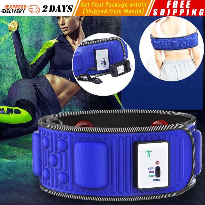X5 Vibration Full Body Belt Abdominal Massager Electric Waist Fat Burning  Slimming Belt Weight Loss Equipment Muscle Stimulator