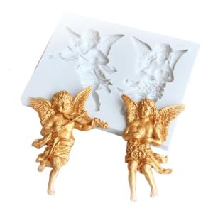 3D Angel Figurine Silicone Molds Art Sculpture Silicone Molds for Soaps Epoxy Resin Gypsum Decoration