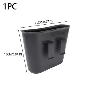 2Pcs Car Rubbish Bin With hooks Wall-Mounted Car Interior Accessory Front Seat Car Organiser Umbrella Holder