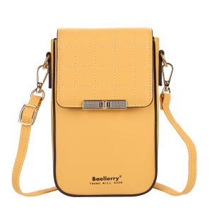Baellerry Tas Selempang Wanita N8612 Muat HP Besar Bahan PU Lembut Cantik Dengan Tali Panjang