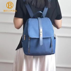 BELINDA Backpack For Women Waterproof Oxford Fashion Laptop College Student School Bagpack M6550
