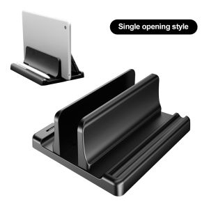 Adjustable Vertical Laptop Stand for MacBook Plastic Foldable Holder Single/Double Slot – Black⚡PH deliveryIn stock⚡