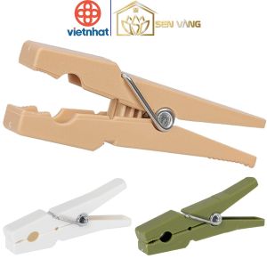 Túi 20 Kẹp quần áo sọc NHẬT nhựa VIỆT NHẬT - Phơi đồ bé tất vớ khăn - 2841