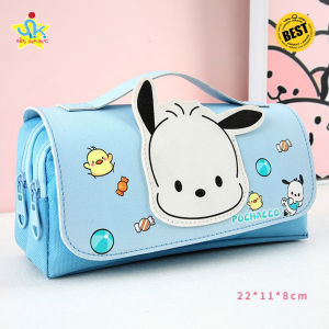 SK Kids Large Capacity Cute Heart Glitter Pencil Case Aesthetic School Supplies Organizer