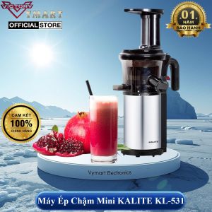 Máy Ép Trái Cây Máy Ép Chậm Mini KALITE KL-531 Giữ Nguyên Hương Vị Vitamin Công Suất Ép 200 W - Hàng Chính Hãng