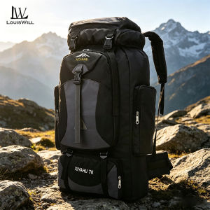 LouisWill 70L Hiking Backpack Large Capacity Backpack Outdoor Bicycle Riding Water Bag Hiking Backpack Riding Backpack Ultralight Bicycle Backpack Outdoor Water-repellent Backpack