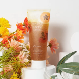 Kormesic Whitening Exfoliator Facial Scrub Gel 200ML Pengangkat Noda & Kotoran Wajah Pembersih Kulit
