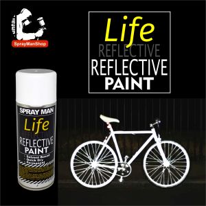 P50 Spray Paint Spray Man Life Reflective Paint Reflector Paint Bicycle Motorcycle Road Safety 400ml