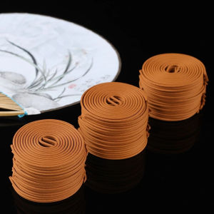 檀香 天然 盘香 送葫芦香插 沉香 艾草 Natural 120Pcs Incense Coil 4 Hours Burner Sandalwood Wormwood Agarwood Incense Stick Holder