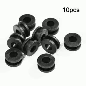 psfw 10 Pcs Motorcycle Rubber Grommets - 18.5x9mm Round Rubber Gaskets For Side Covers Fairings Plastic Rubber Rings 5T9N4