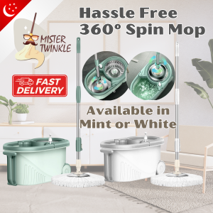 Spin Mop Set Spin Rinse Dry Easy To Use and water saving Spin to wash and dry 360 Rotary Microfiber