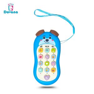 Dovana Mainan Telephone Edukasi Anak Pendidikan Awal Bayi Lucu Ponsel Music Suara Handphone Karakter