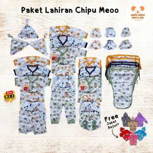 Chipu Baby - Paket Lengkap Lahiran Set Baju Bayi Baru Lahir Setelan Pakaian Bayi Laki Laki Perempuan Newborn Bahan Lembut Motif Lucu