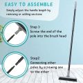 Grout Brush with Long Handle, 49'' Tile Cleaner Tool for Shower, Floors Scrubber for Bathroom Cleaning. 
