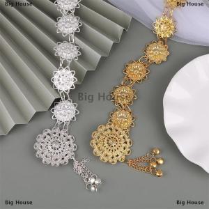 [COD] Big House Traditional Sarong Color Belt Vintage Jewelry Buckle Belt Necklace For Woman Decoration