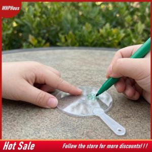 【COD】🔥🔥🔥 Kids DIY 5cm Mini Transparent Blank Fans 50PCS for Art Projects and Wedding Party Favor Gifts