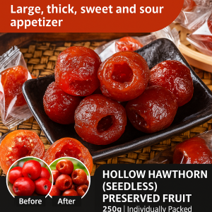 Hollow Seedless Hawthorn Sweet And Sour Candied Fruit Hawthorn Snack Dried
