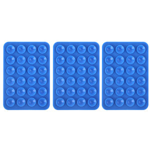 Double Side Mobile Phone Sucker Silicone Pad Suction with Strong 3M Adhesive Double Side Car Phone Holder Rubber Sucker Cellphone Suction Holder Support Stand