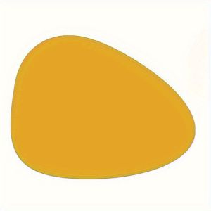 Inmos Miếng Đệm Da Hình Elip Thời Trang Hai Mặt Bằng Vải Lanh