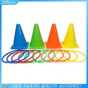 [COD] Party Games Ring Toss Game Carnival Combo Set Soft Plastic Cones Ring Toss Games Throwing Game Toy For Kid Adult