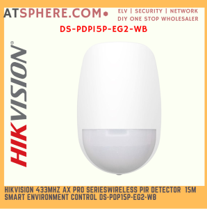 Hikvision Wireless AX PRO Wireless Alarm PIR Motion Detector 30KG Pet Immune 433MHz Configure by APP DS-PDP15P-EG2-WB