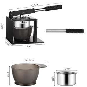Metal Manual Orange Juicer Mashed Potato Juice Press Stainless Steel Instant Fruit Juice Squeezer With 2 Pcs Filters Hand Juicer Large Capacity Fruit Press Squeezer Household Hand Press Juicer PH