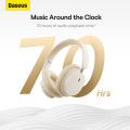 Baseus D05 Wireless Headphone หูฟังบลูทูธไร้สาย5.3หูฟัง HIFI ชุดหูฟังสเตอริโอ40มมไดร์เวอร์ครอบหูพับได้หูฟังเวลา70ชั่วโมง. 