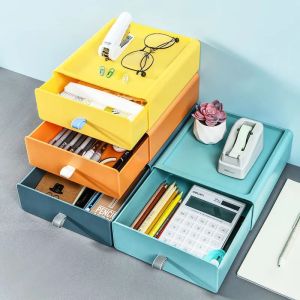 【Gift Town】 Desktop Drawer Organizer Stackable Multi-layer Cosmetic Box Stationery Storage Box office Storage Container Jewelry Case Makeups Dressing Home Desktop Organization