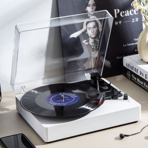 Fornuts เครื่องเล่นแผ่นเสียงไวนิล เครื่องเล่นแผ่นเสียง แผ่นเสียงวินเทจ เสียงบลูทูธ ค่าใช้จ่าย แบบพกพา แบตเตอรี่ในตัว Holiday gift