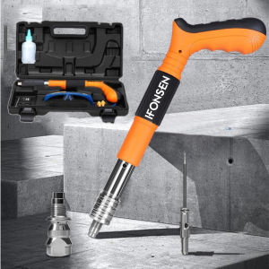 IFONSEN Manual Steel Nails Gun Cordless Tufting Gun【Free 20PCS Nails】Tufting Gun Rivet Gun Set paku tembak Nail Punch Gun Tembak Paku Siling Tool Ceiling Artifact Concrete Wall Fastening Tool Pipe
