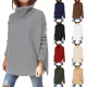 【Beautyer】 Long Sleeve Women's Oversized Knit Sweater with Split Hem and Batwing Sleeves COD. 