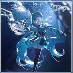 6 Pieces Hatsune Miku Anime Gift Bag Cartoon Collection Bag Keychain badge LOMO Card Postcard Card Toy Gift