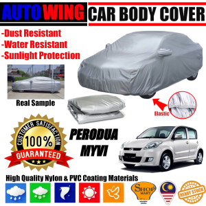 AutoWing Perodua Myvi Full Car Body Cover Anti Scratch UV Sunlight Protection Window Cover Sunshade Sun Shade Kain Penutup Selimut Kereta