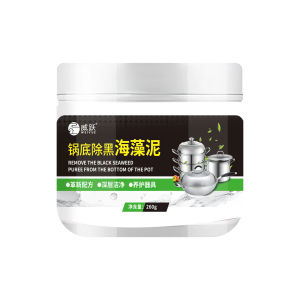 Pembersih dasar panci film lumpur rumput laut hitam pembersih baja tahan karat pembersih kerak minyak berat untuk dapur