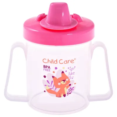 Child Care Training Cup for Toddler with Handle (6oz Sippy Cup) (BPA Free Training Cup for Baby) (Leak Proof)