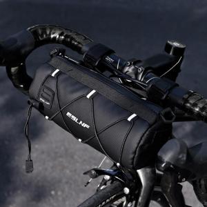 Vktech MTB Cycling Bag with Reflective Material Multi-pocket Bike Shoulder Pack for Outdoor Adventures