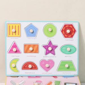 2026 Toddler Wooden Peg 3D Puzzles Kids Toys Alphabet Montessori Education Learning Toys Great Preschool Gift for Girls and Boys