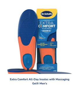 Lót giày massage Dr.Scholls EXTRA COMFORT cho nam 8-14/41-47 chính hãng từ Mỹ