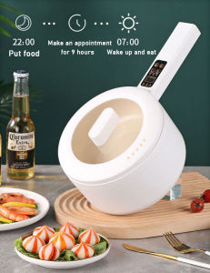 2L Portable Multifunctional Mini Electric Cooker 2 Layer Steamer All-in-One Pot Frying Pot Non-Stick Hot Pot Rice Cooker