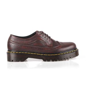 Athar - Merintis Sepatu Kulit Pria Low Boots Burgundy Black