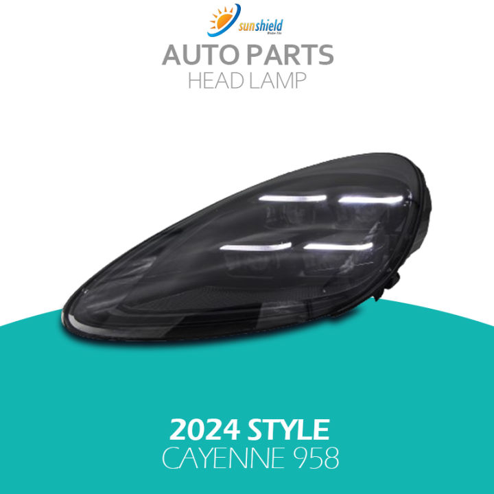 Phares Avant Compatibles Porsche Cayenne 958 (2011-2014) - Upgrade Design Matrix 2021, Lentille Bicofal