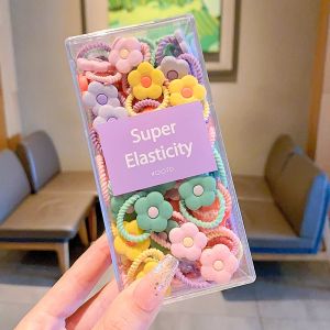 40 cái/bộ trẻ em phim hoạt hình đàn hồi Băng cao su thời trang mới dễ thương lông động vật ban nhạc trái cây Dây Buộc Tóc Cô Gái dây buộc tóc cho phụ kiện tóc trẻ em em bé bé gái