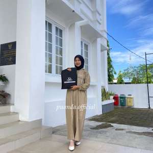 JAS HUJAN GAMIS SYAR`I WANITA MANTEL PUANDA ANTI REMBES RAINCOAT PVC 025