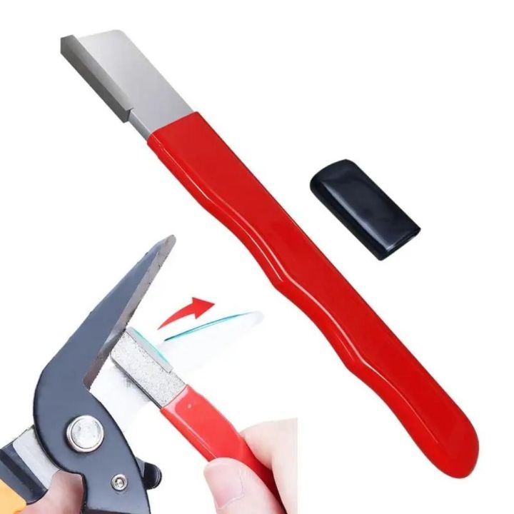 JGYBI Portable Garden Shear Sharpening Stone Outdoor Alloy Garden