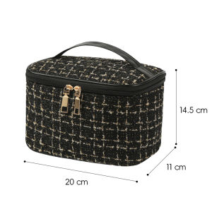 SUAKE Fashion Knitted Cosmetic Bags Large Capacity Makeup Bags Portable Handbags Cosmetic Bags