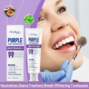 【Whitening/Remove Yellowing】Whitening Probiotic Toothpaste Bright Teeth Fresh Breath Toothpaste Probiotics Remove Tooth Stains Toothpaste Gentle Cleaner Yellow Teeth Care Breath Freshening Enamel Safe Whitener