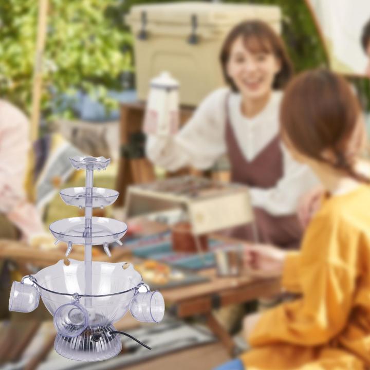 【sought-after】 3 Tier Party Fountain Diy Waterfall Durable ...